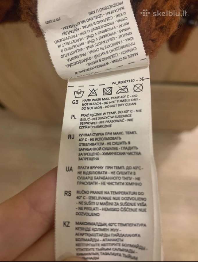 Tamsiai rudos spalvos megztinis - nuotraukos Nr. 5