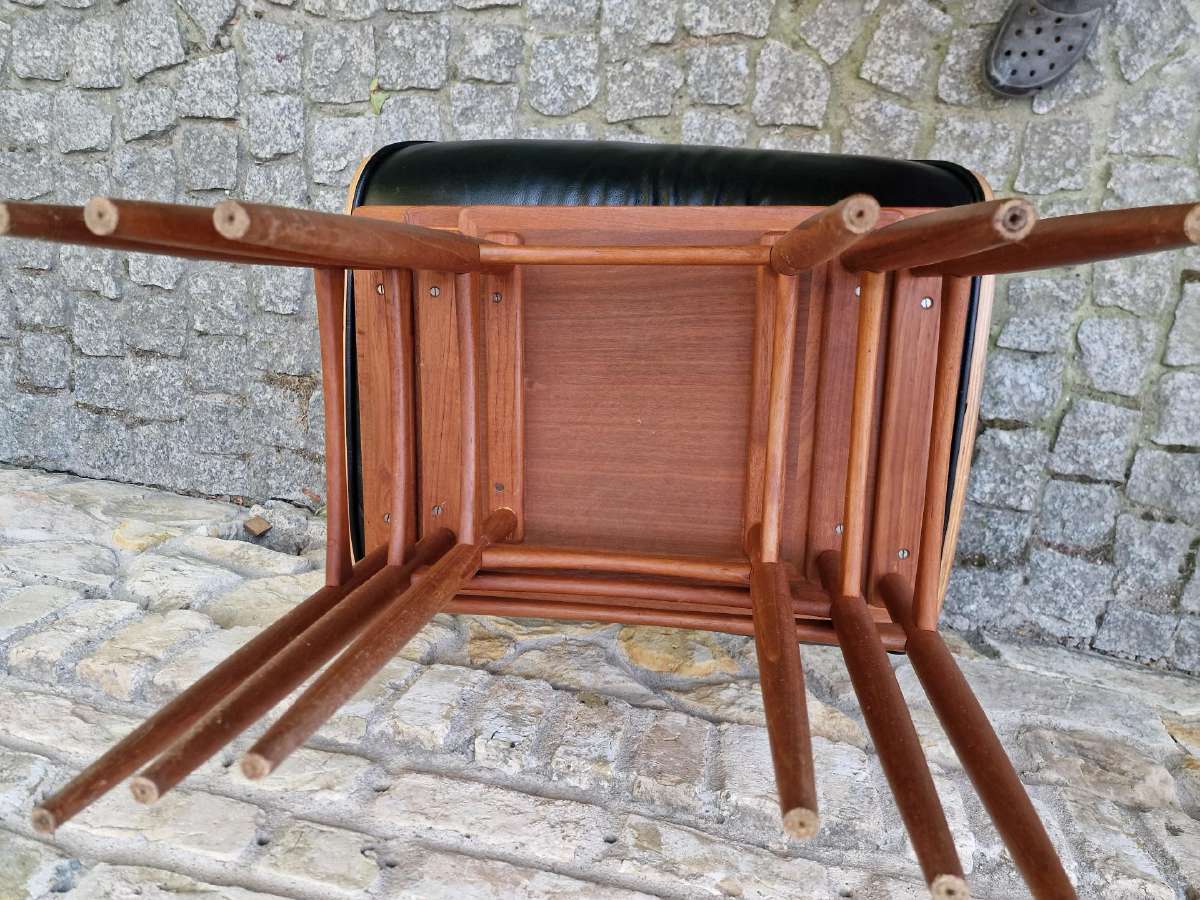 Vintažiniai mid century tikmedžio staliukai - nuotraukos Nr. 7