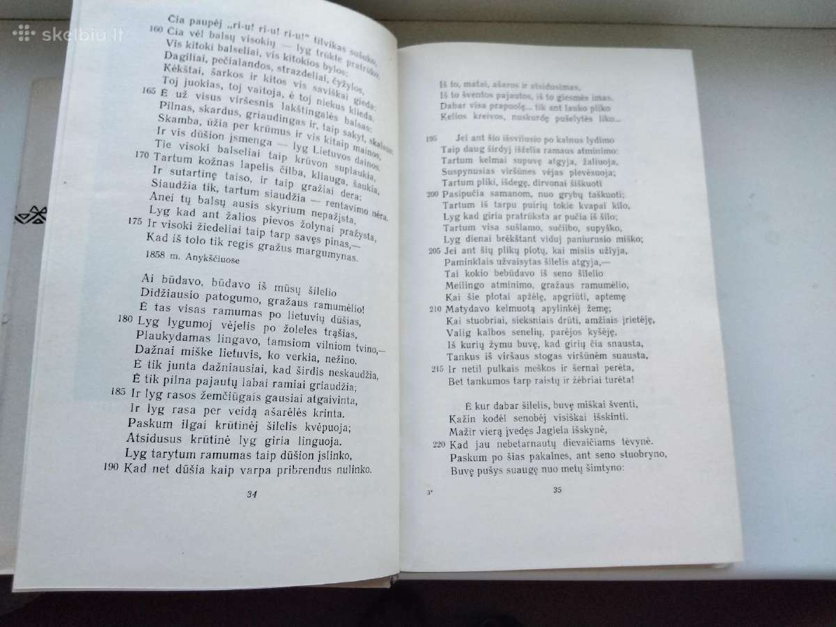 A. Baranauskas. Raštai. Pirmas, antras tomai - nuotraukos Nr. 7