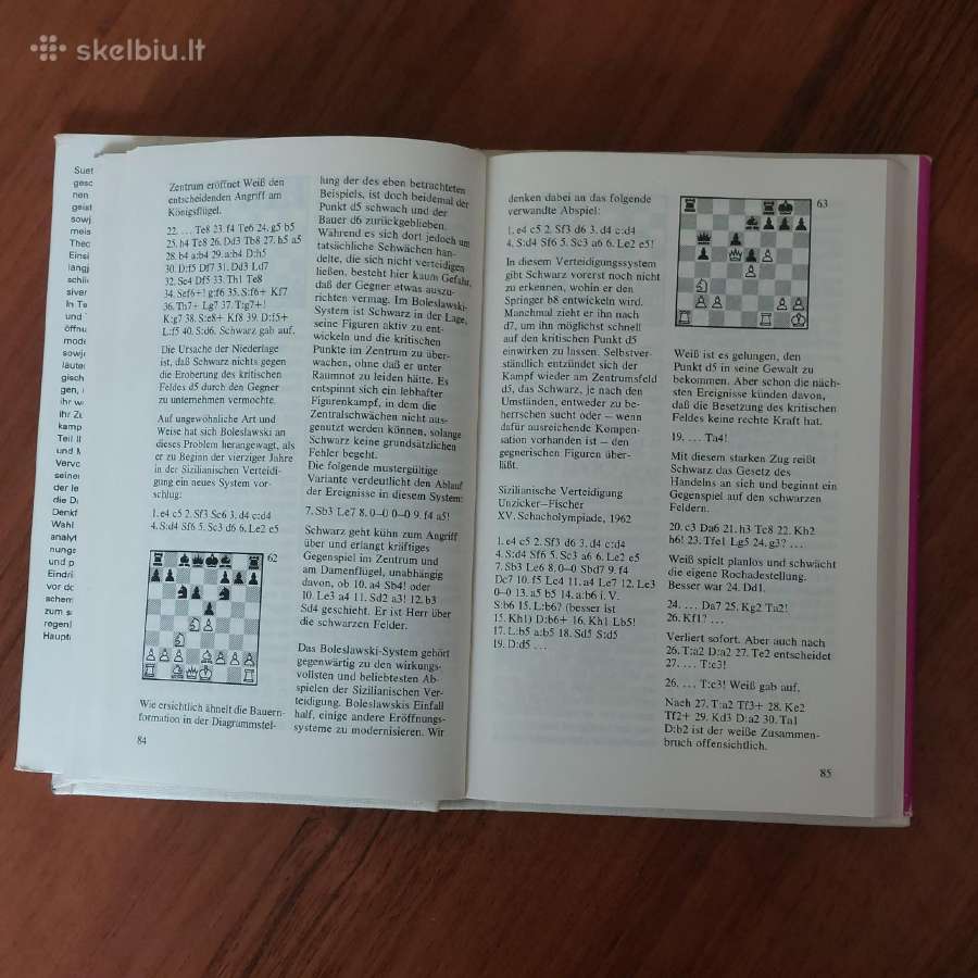 Šachmatų knyga / Šachmatų partijos ( vokiečių k. ) - nuotraukos Nr. 9