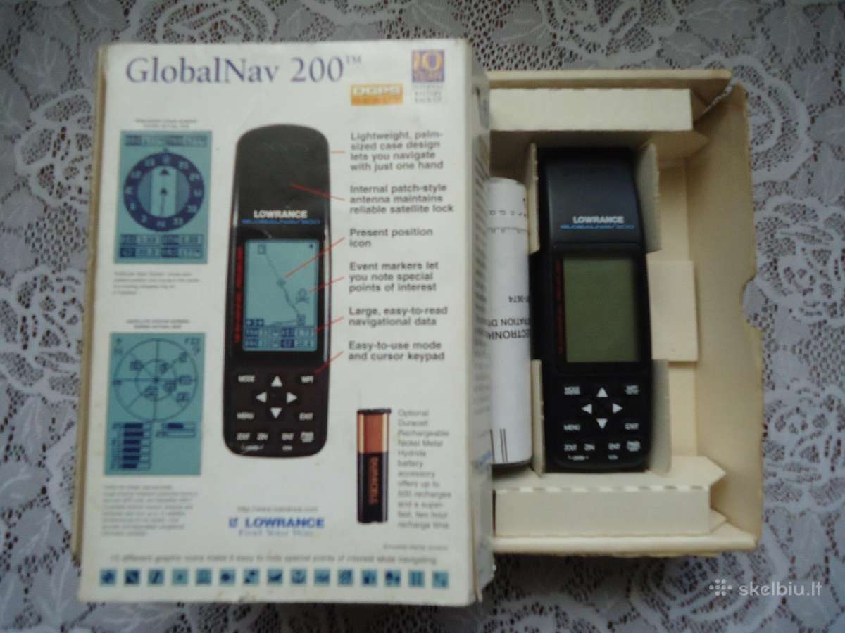 Nesiojamas GPS lowrance Globalnav 200 - Skelbiu.lt