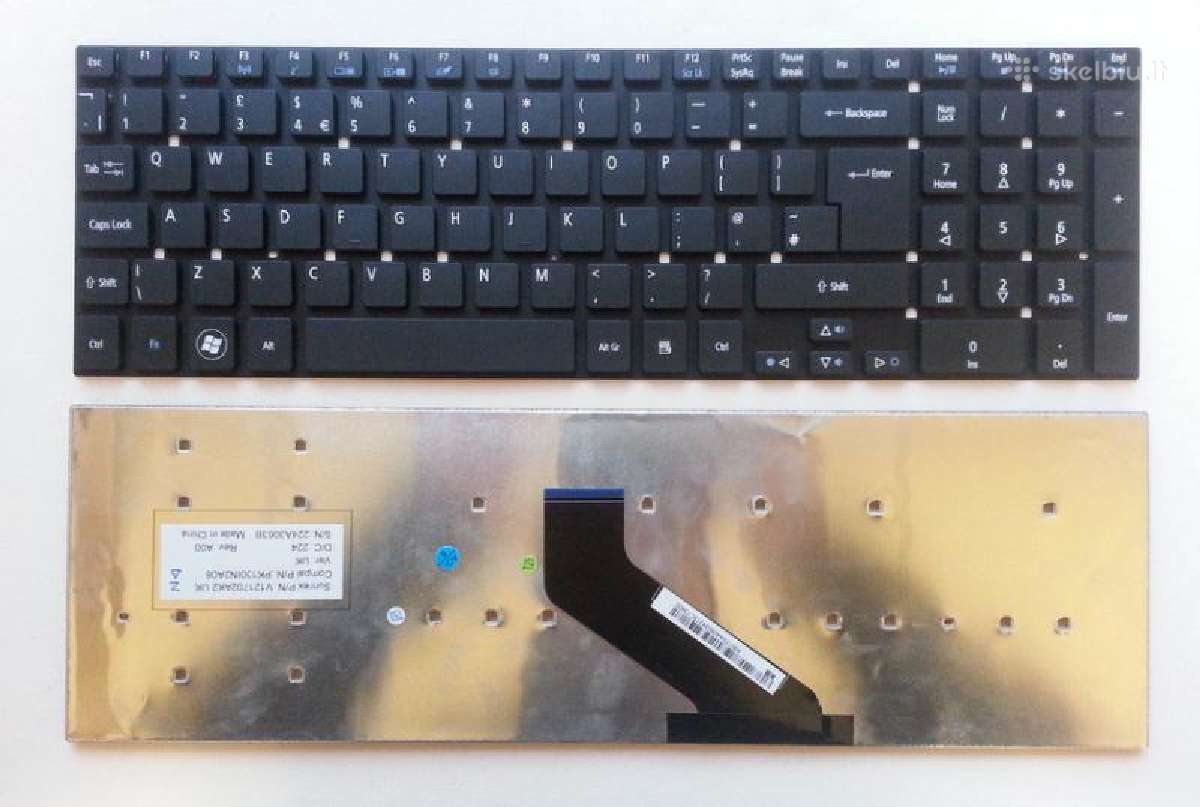 Naujos klaviatūra nuo Acer V3, Acer 5742