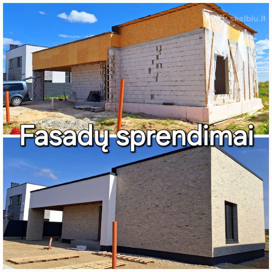 Fasadų šiltinimas, dekoras, klinkeris. Klaipėda - nuotraukos Nr. 14