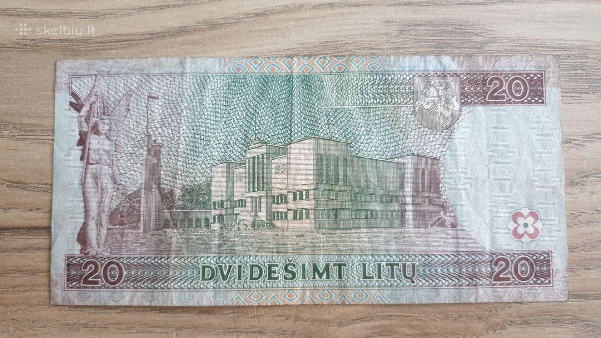 1997 metų 20 litų Maironis - nuotraukos Nr. 2