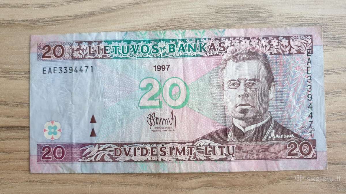 1997 metų 20 litų Maironis