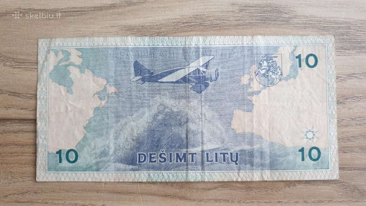 1993 metų 10 litų - nuotraukos Nr. 2