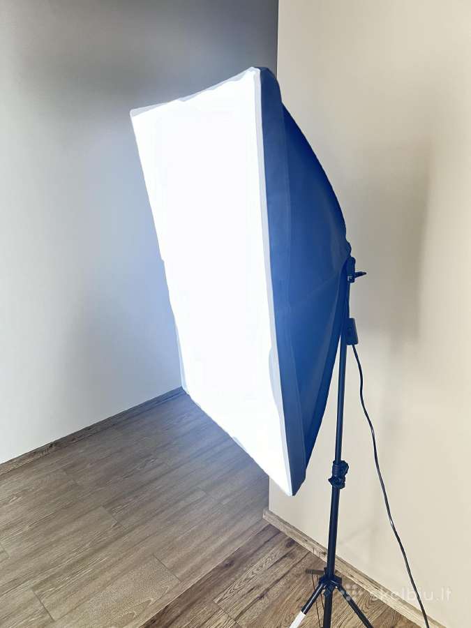 Naujas fotostudijos rinkinys su fonais ir softbox - nuotraukos Nr. 12