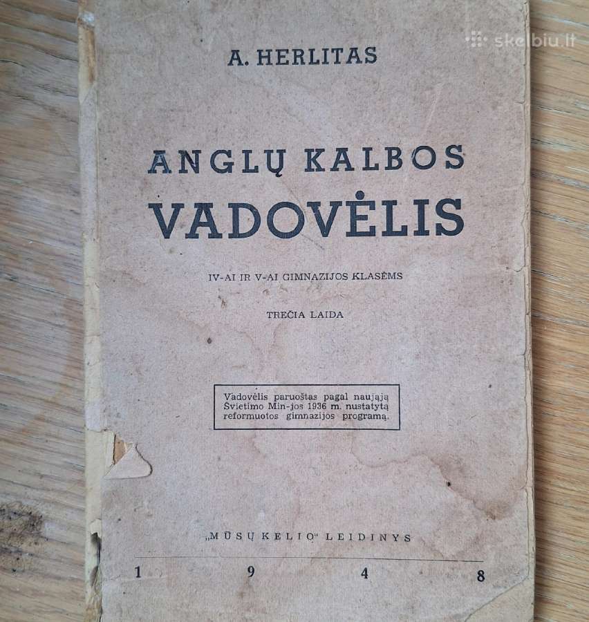 Pokario laikų anglų kalbos vadovėlis
