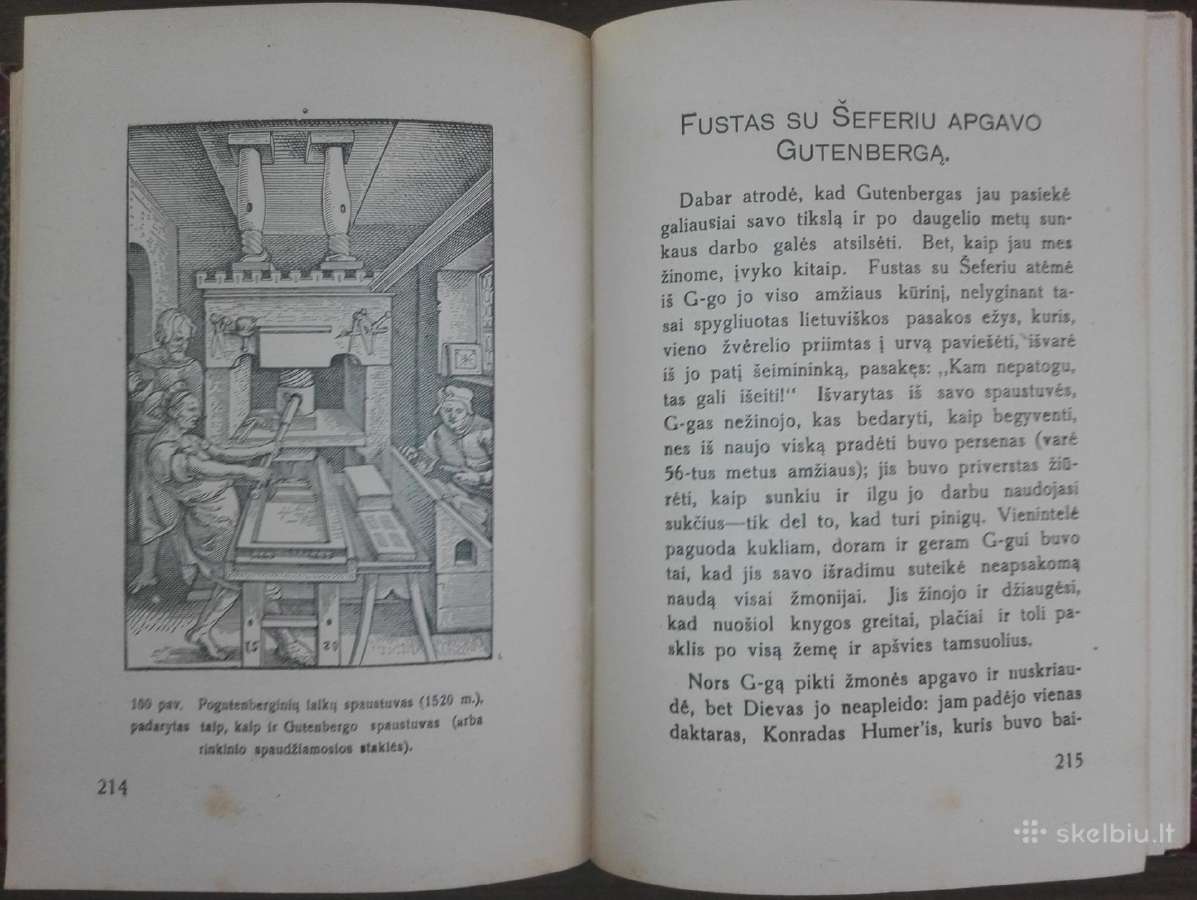 1824. Spaudos Išradėjas Jonas Gutenbergas - nuotraukos Nr. 19