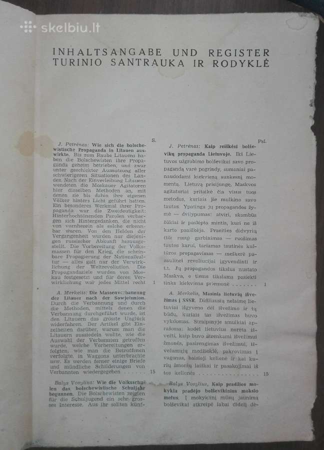 1826. Lietuvių Archyvas Bolševizmo Metai - nuotraukos Nr. 2