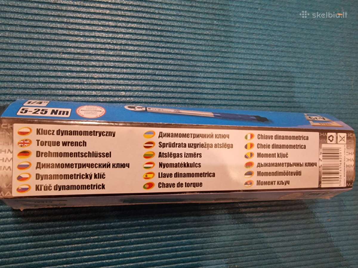 Naujas dinamometrinis raktas 1/4 5-25 Nm - nuotraukos Nr. 2