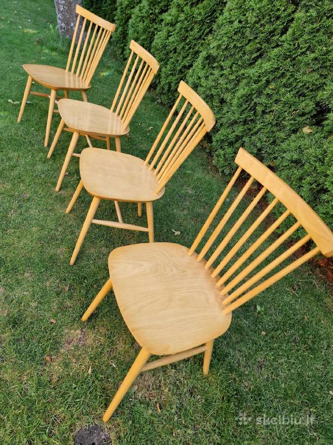 Vintažinės mid century bukmedžio kėdės - nuotraukos Nr. 2
