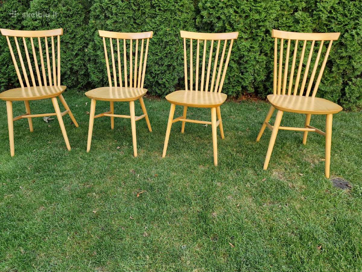 Vintažinės mid century bukmedžio kėdės - nuotraukos Nr. 3