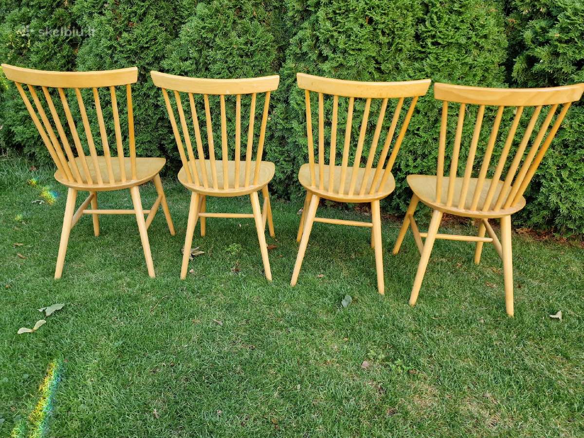 Vintažinės mid century bukmedžio kėdės - nuotraukos Nr. 8