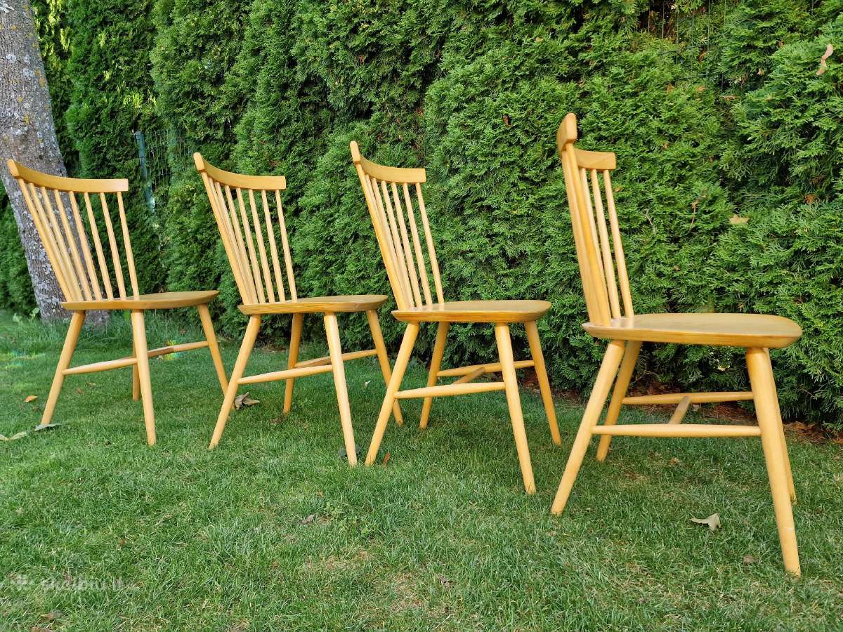 Vintažinės mid century bukmedžio kėdės - nuotraukos Nr. 9