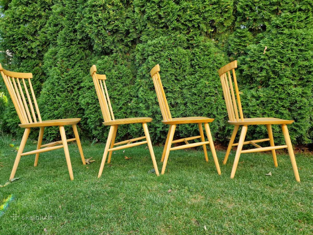 Vintažinės mid century bukmedžio kėdės - nuotraukos Nr. 11