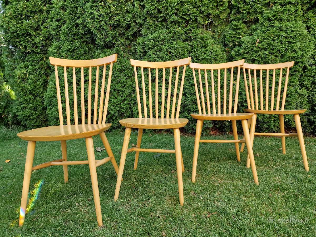 Vintažinės mid century bukmedžio kėdės - nuotraukos Nr. 13