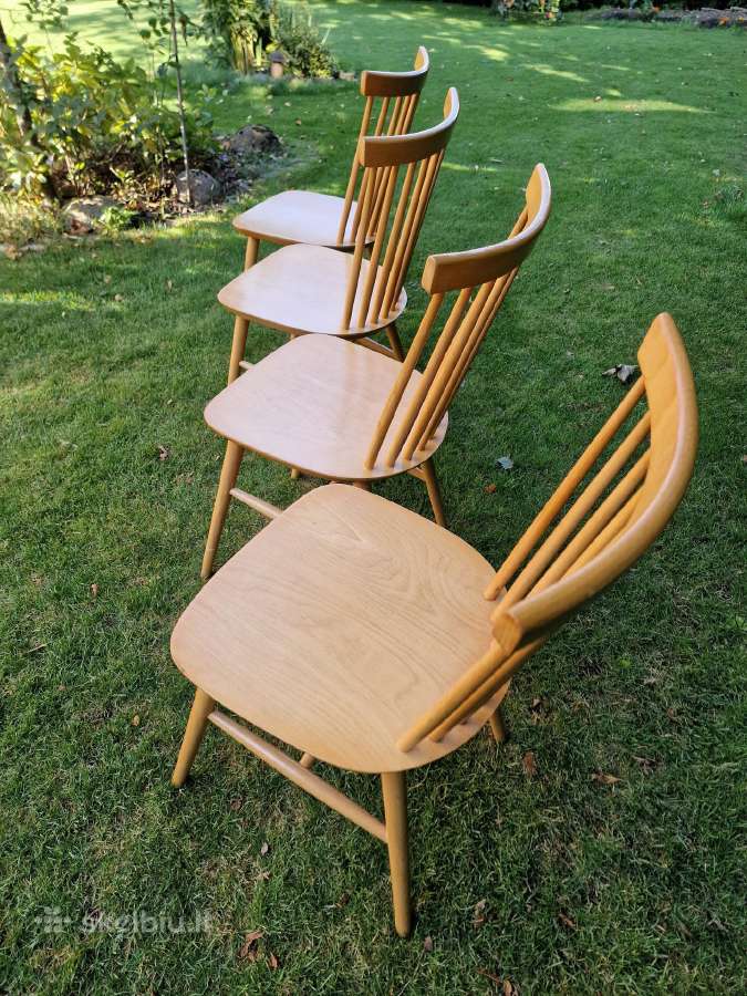Vintažinės mid century bukmedžio kėdės - nuotraukos Nr. 18