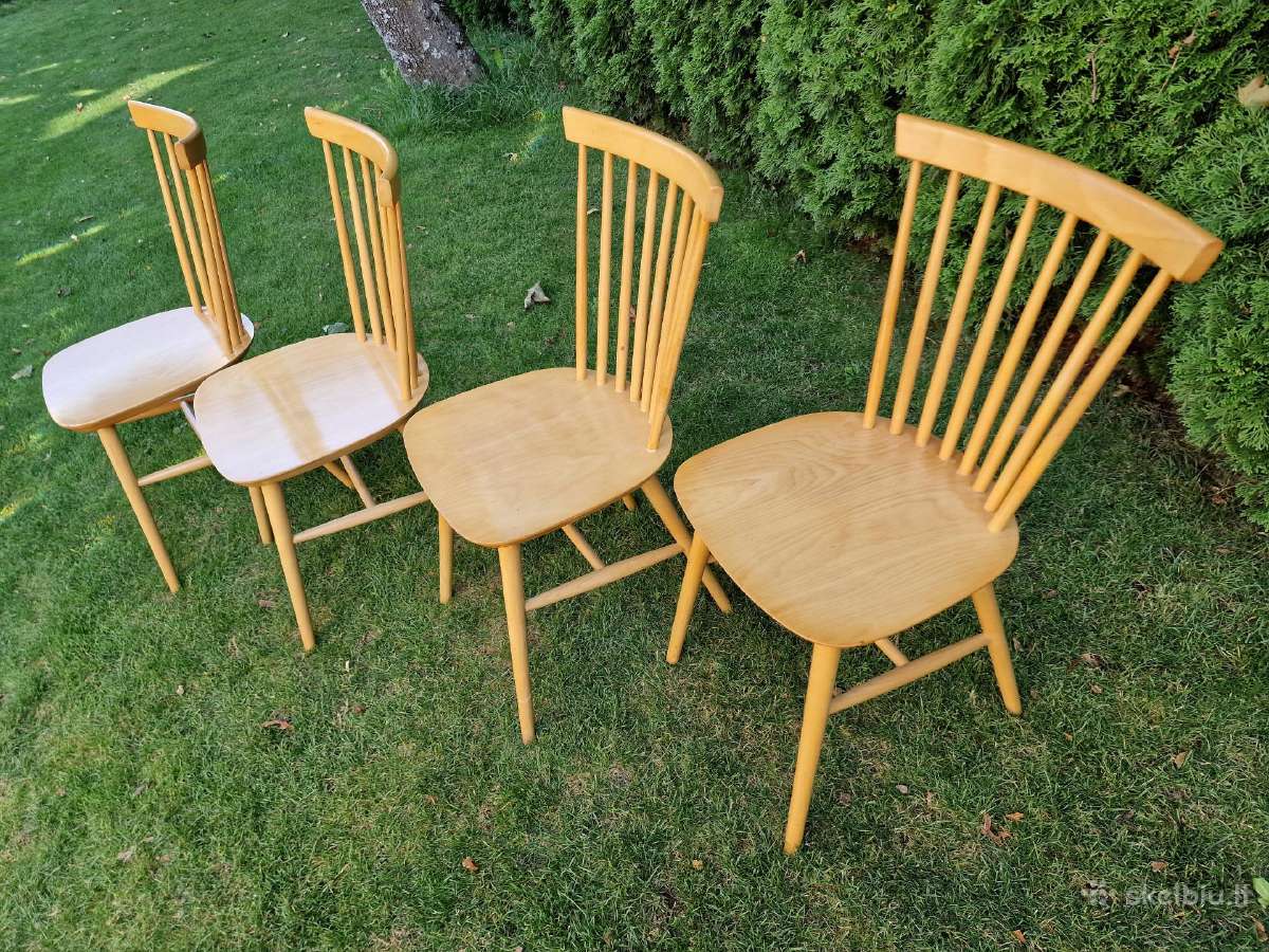 Vintažinės mid century bukmedžio kėdės - nuotraukos Nr. 19