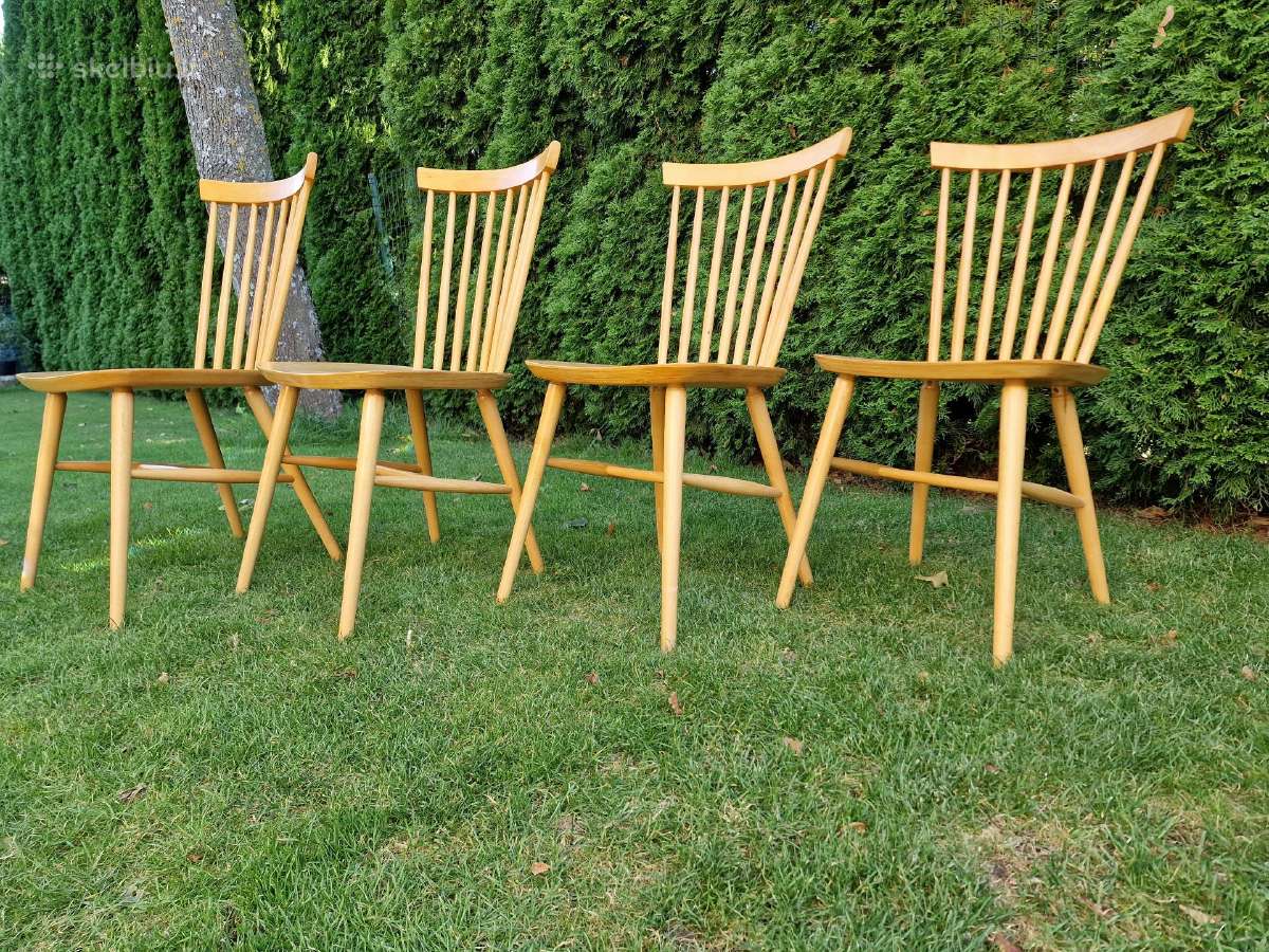 Vintažinės mid century bukmedžio kėdės - nuotraukos Nr. 20