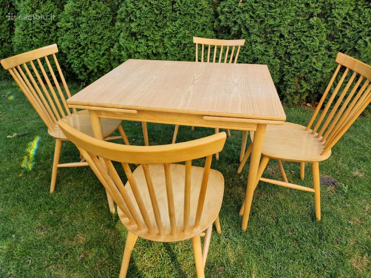 Vintažinės mid century bukmedžio kėdės - nuotraukos Nr. 24