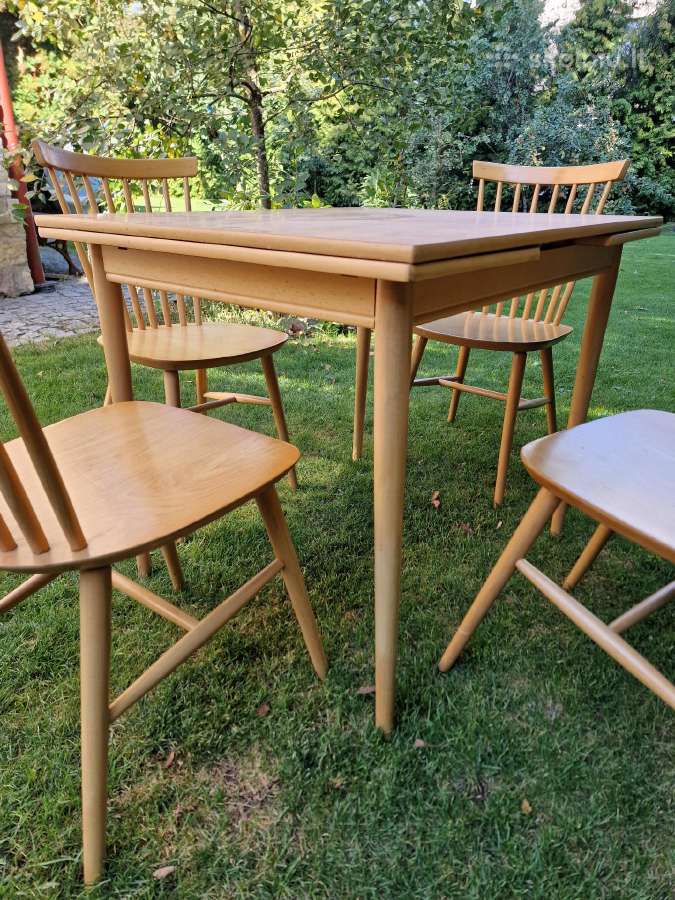 Vintažinės mid century bukmedžio kėdės - nuotraukos Nr. 26