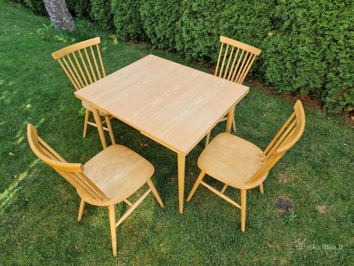 Vintažinės mid century bukmedžio kėdės - nuotraukos Nr. 29