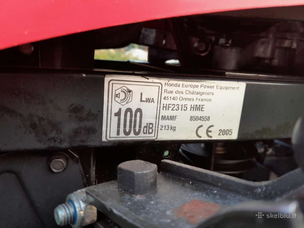 Honda Hf2315 Hme traktoriukas Žoliapjovė - nuotraukos Nr. 2