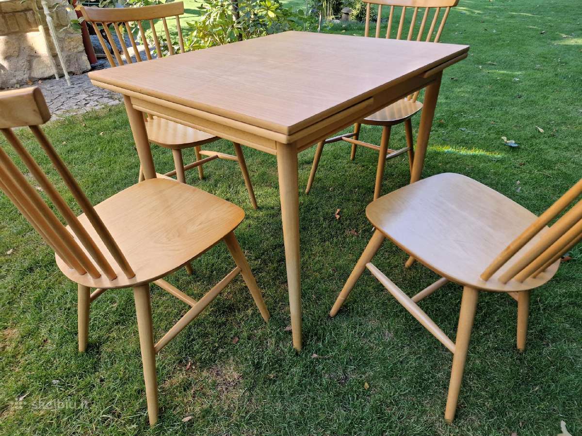 Vintažinės mid century bukmedžio kėdės - nuotraukos Nr. 30