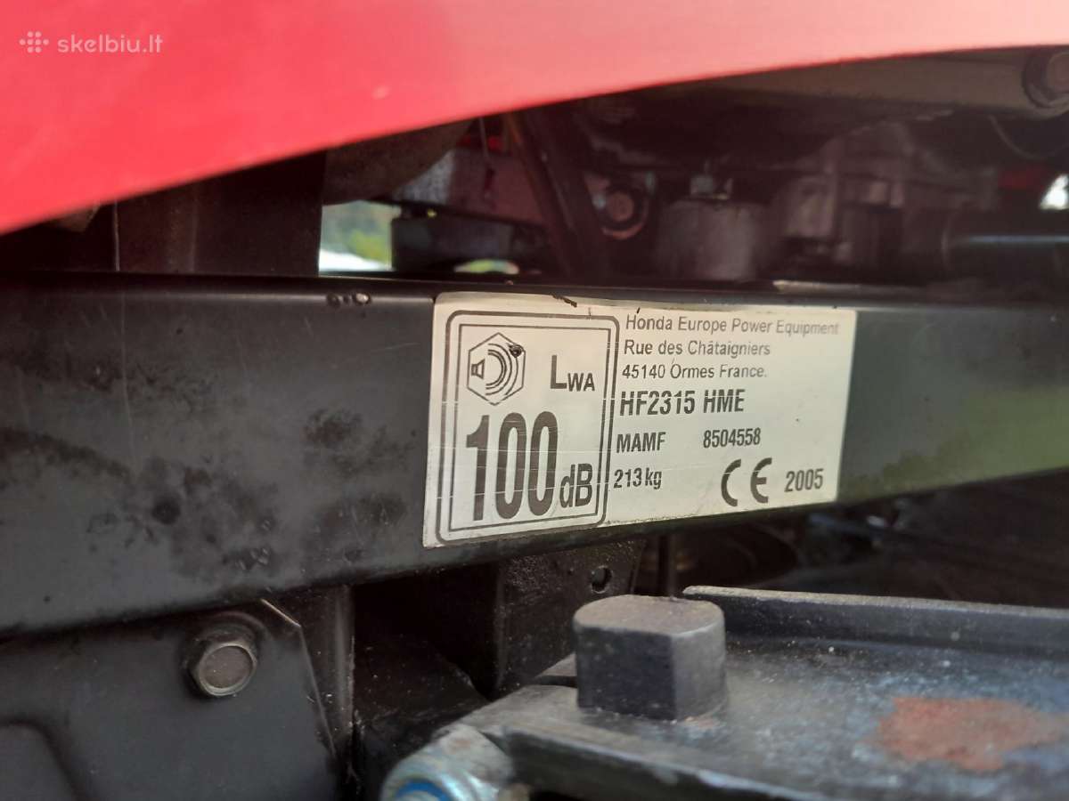 Honda Hf2315 Hme traktoriukas Žoliapjovė - nuotraukos Nr. 3