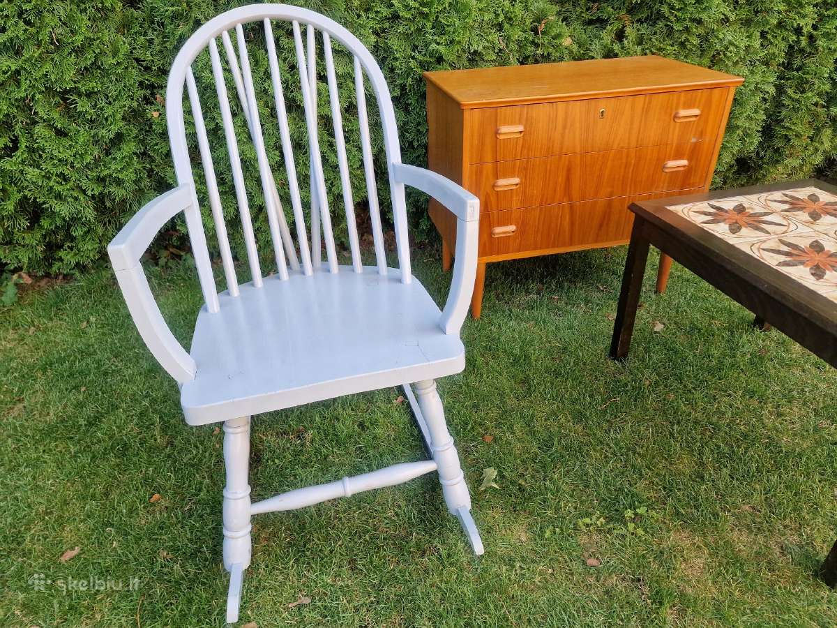 Vintažinis mid century supamas krėslas - nuotraukos Nr. 2