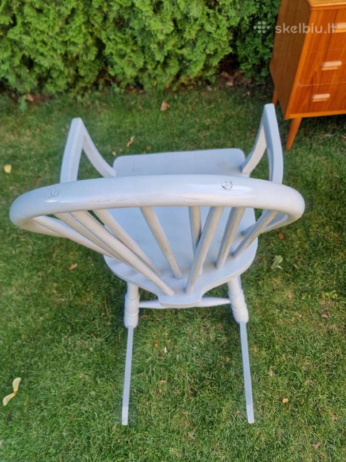Vintažinis mid century supamas krėslas - nuotraukos Nr. 7