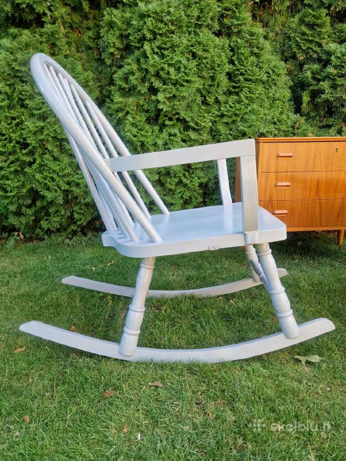 Vintažinis mid century supamas krėslas - nuotraukos Nr. 10
