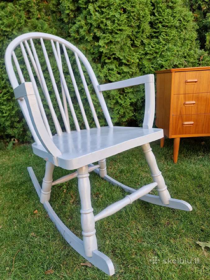 Vintažinis mid century supamas krėslas - nuotraukos Nr. 12