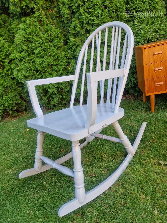 Vintažinis mid century supamas krėslas - nuotraukos Nr. 13