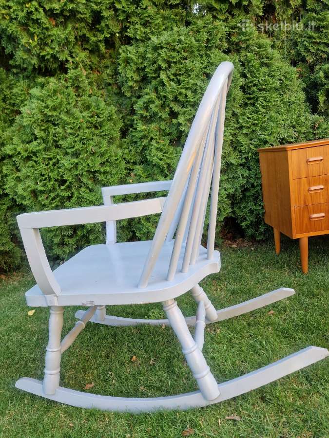 Vintažinis mid century supamas krėslas - nuotraukos Nr. 14