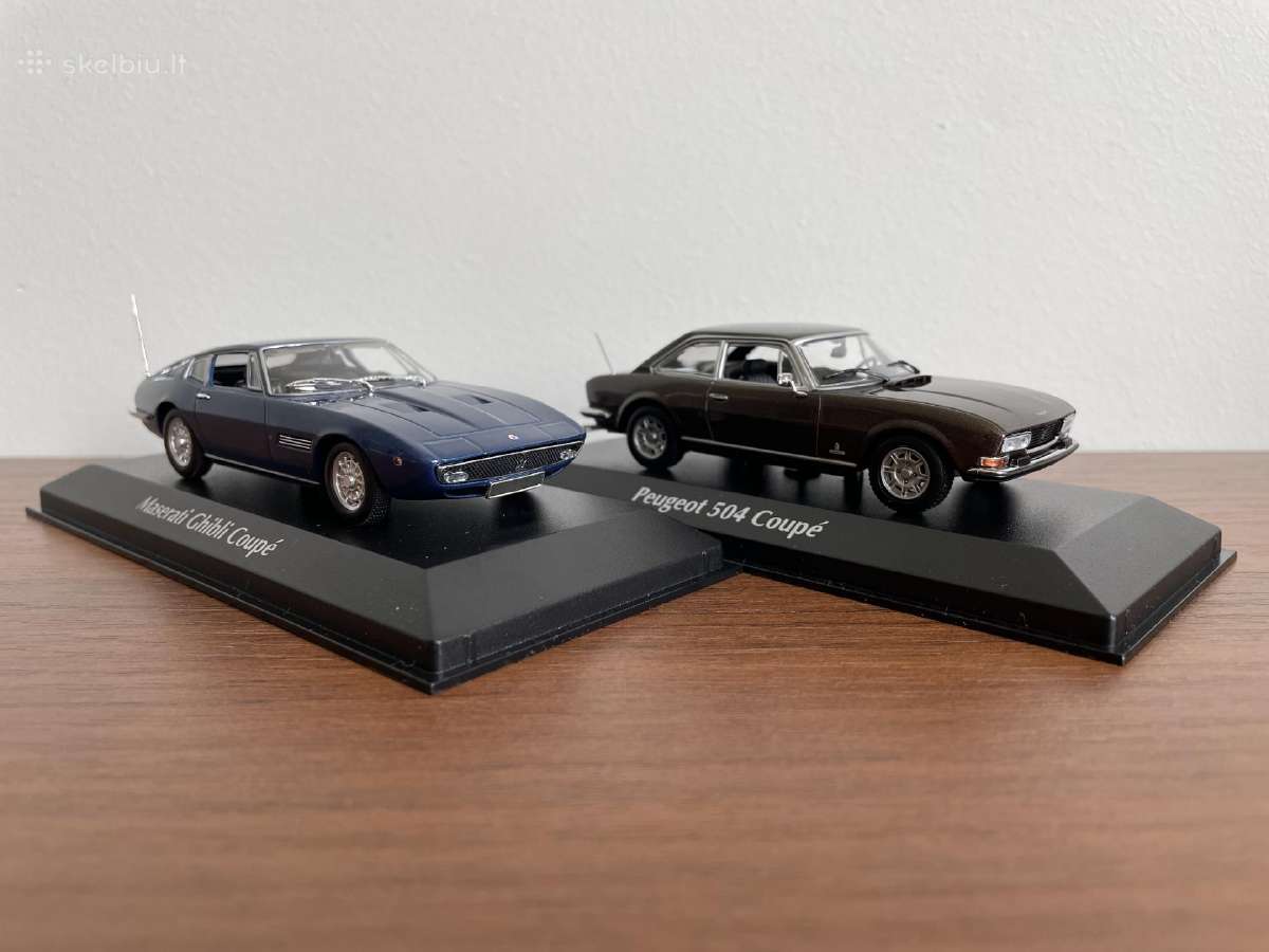 Parduodu Maserati Ghibli ir Peugoet 504 modeliukus - nuotraukos Nr. 6