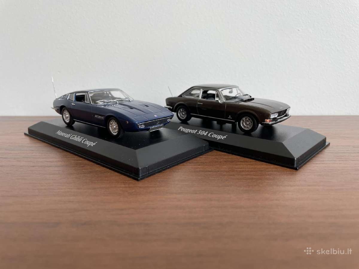 Parduodu Maserati Ghibli ir Peugoet 504 modeliukus - nuotraukos Nr. 7