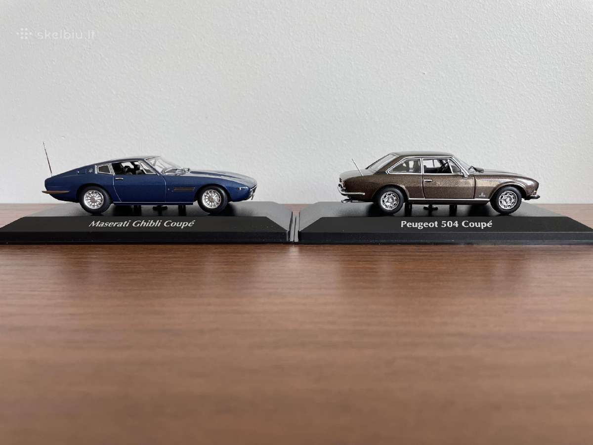 Parduodu Maserati Ghibli ir Peugoet 504 modeliukus - nuotraukos Nr. 8