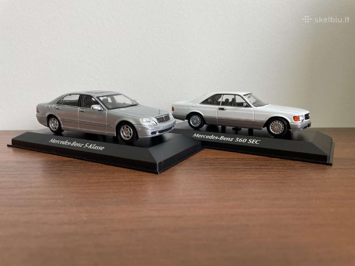 Parduodu Mercedes Benz S ir 560sec 1/43 modeliukus - nuotraukos Nr. 2