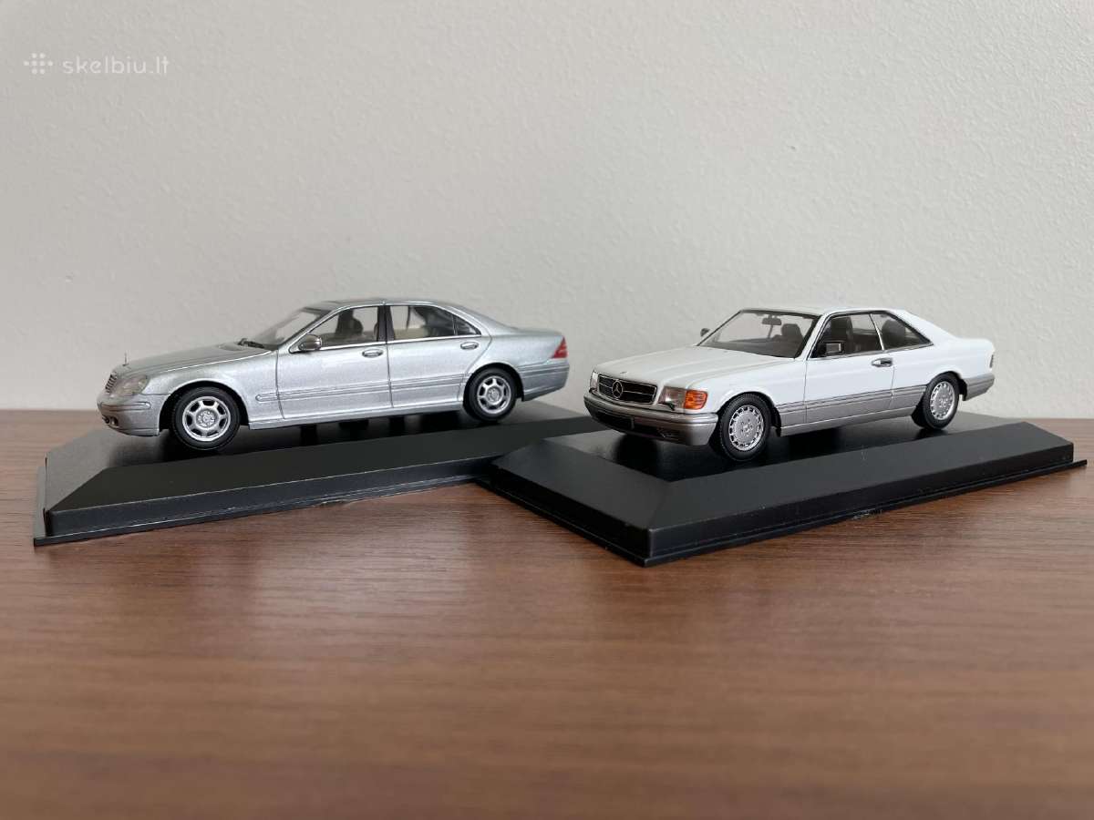 Parduodu Mercedes Benz S ir 560sec 1/43 modeliukus - nuotraukos Nr. 4