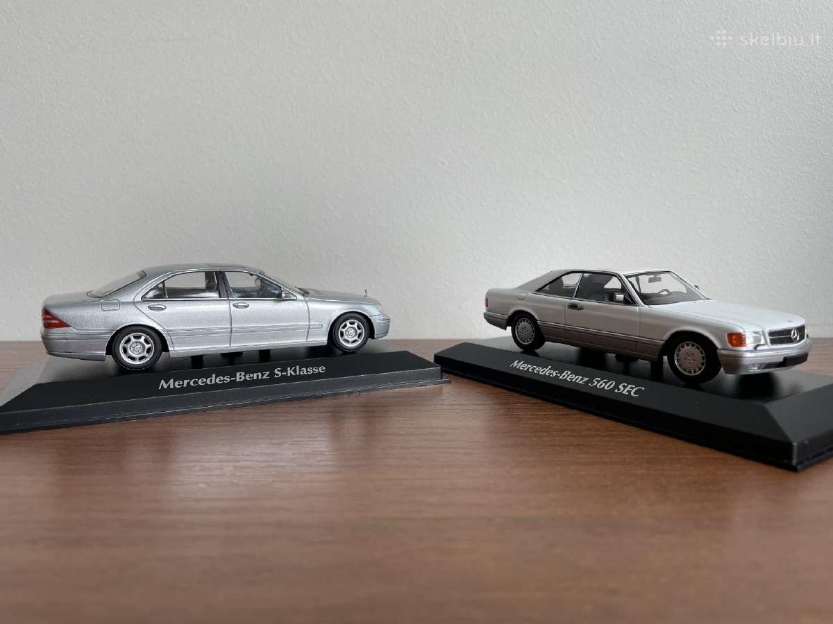 Parduodu Mercedes Benz S ir 560sec 1/43 modeliukus - nuotraukos Nr. 12