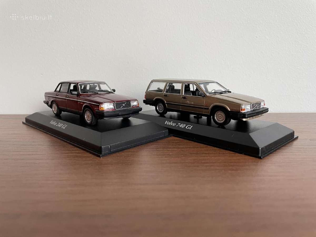 Parduodu Volvo 240 ir 740 1/43 modeliukus
