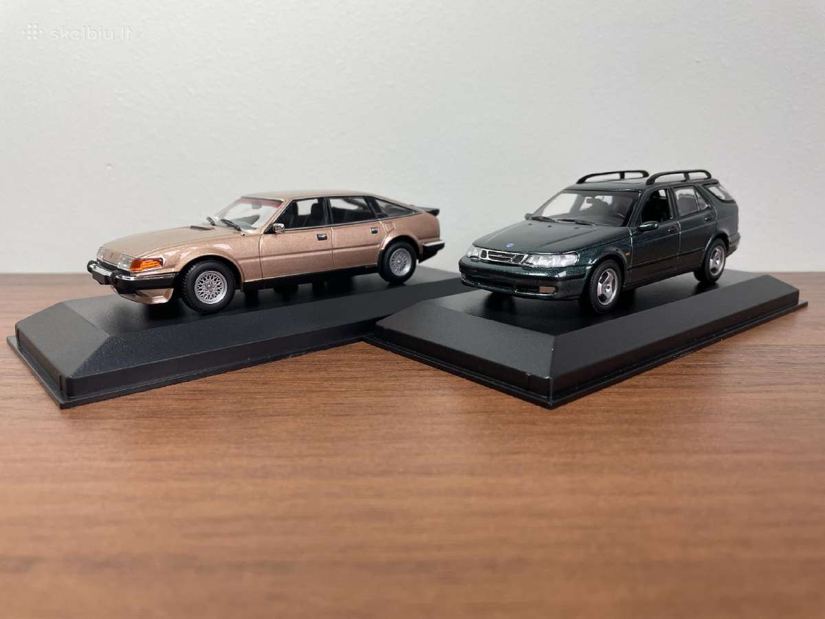 Parduodu Rover Vitesse ir Saab 95 1/43 modeliukus