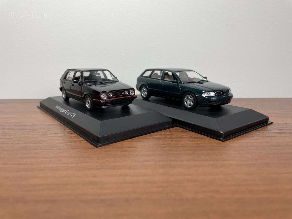 Parduodu Volkswagen Golf II ir Audi A4 modeliukus