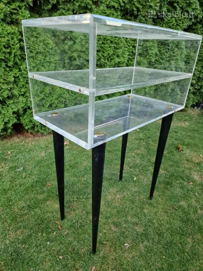 Vintažinė mid century modern poliakrilo konsolė - nuotraukos Nr. 7
