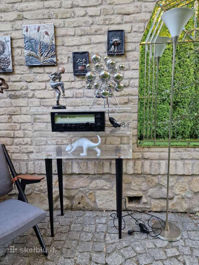Vintažinė mid century modern poliakrilo konsolė - nuotraukos Nr. 33