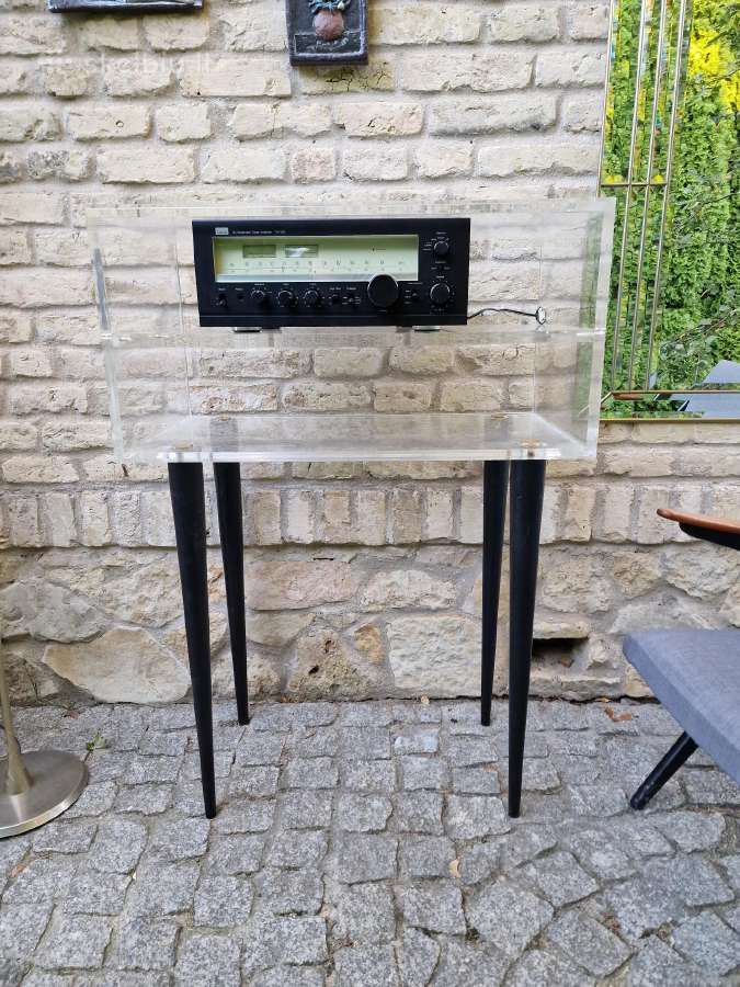 Vintažinė mid century modern poliakrilo konsolė - nuotraukos Nr. 37