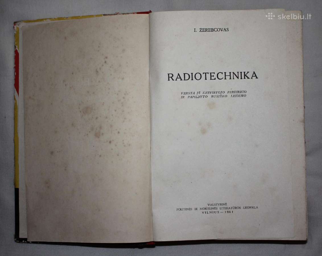 Radiotechnika knyga 1961 m. - nuotraukos Nr. 2