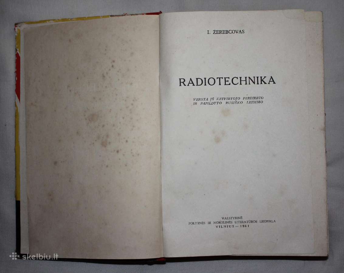 Radiotechnika knyga 1961 m. - nuotraukos Nr. 2